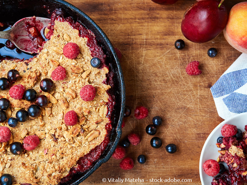 Köstliche Krümelei: Crumble passt in jede Jahreszeit